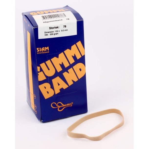 Gummib�nd nr. 78  150x9,5mm (500g)
