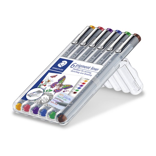 Fineliner pigment liner 0,3mm ass (6)