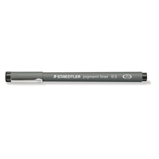Fineliner pigment liner 0,5mm sort