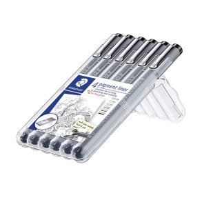 Fineliner pigment liner ass sort (6)