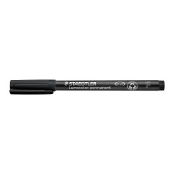 Marker Lumocolor Perm 0,6mm sort