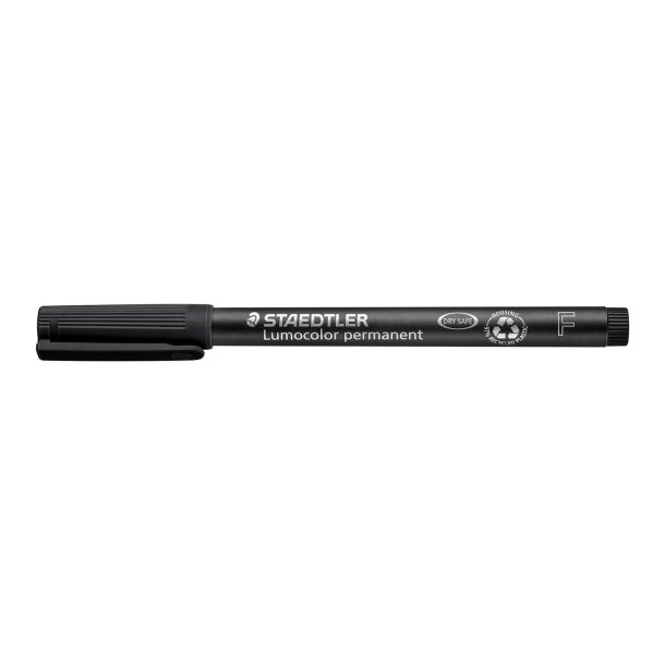 Marker Lumocolor Perm 0,6mm sort