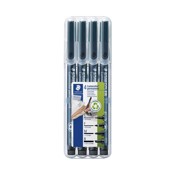 Marker Lumocolor Perm OHP ass (4)