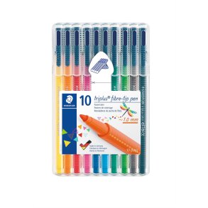 Fiberpen Triplus Color 1,0mm ass (10)