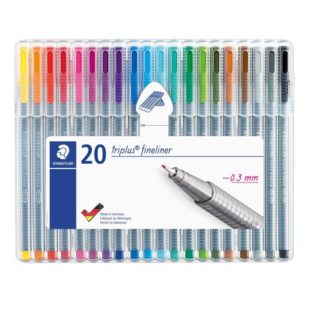 Fineliner Triplus 0,3mm ass (20)