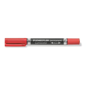 Marker Lumocolor Duo Perm 0,6-1,5mm rd