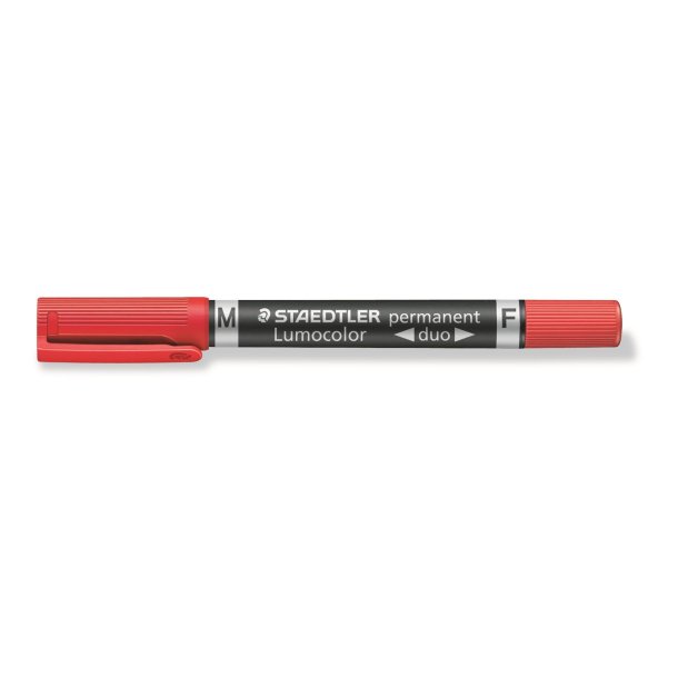 Marker Lumocolor Duo Perm 0,6-1,5mm rd