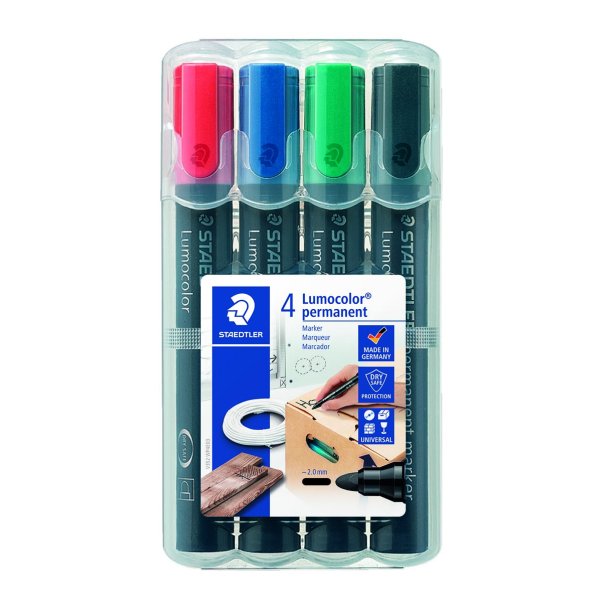 Marker Lumocolor Perm rund 2,0mm ass (4)