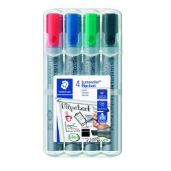Marker Lumocolor flipchart skr� 2-5mm ass (4)
