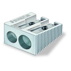 Blyantspidser metal dobbelt hul 10,2mm