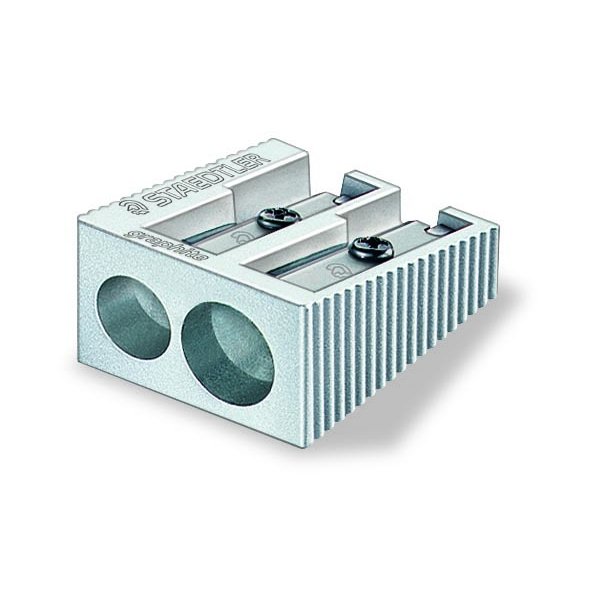 Blyantspidser metal dobbelt hul 10,2mm