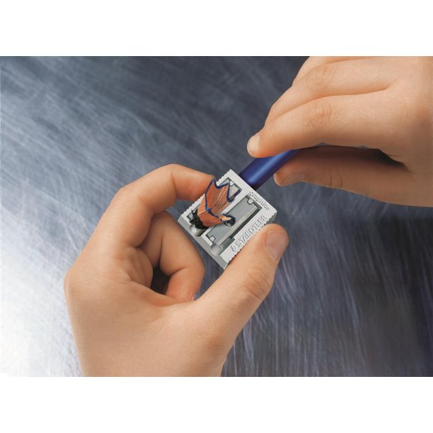 Blyantspidser metal dobbelt hul 10,2mm