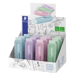 Viskelder PVC frit m/skub funktion ass pastel