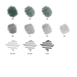 Blyant til sketching mixed st (12)