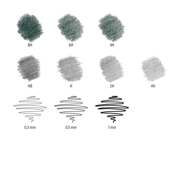 Blyant til sketching mixed st (12)