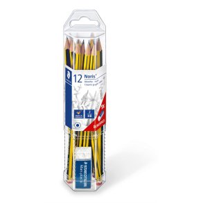 Blyant Noris HB + viskel�der (12)