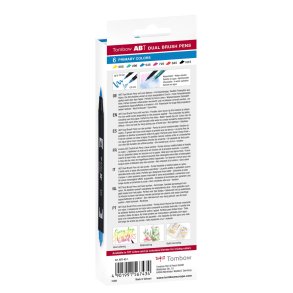 Marker Tombow ABT Dual Brush 6C-1 Basic carton (6)