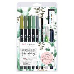 Marker Tombow ABT Dual Brush s�t Greenery (9)