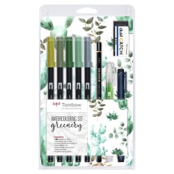 Marker Tombow ABT Dual Brush s�t Greenery (9)