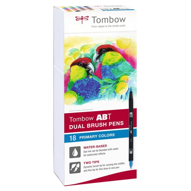 Marker Tombow ABT Dual Brush 18P-1 Basic 1 (18)
