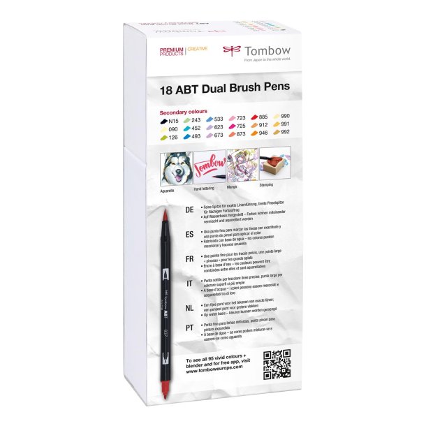 Marker Tombow ABT Dual Brush 18P-2 Basic 2 (18)