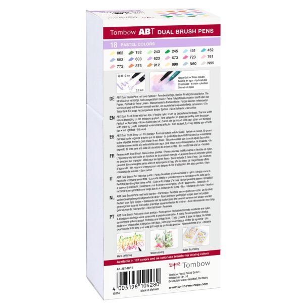 Marker Tombow ABT Dual Brush 18P-5 Pastel (18)