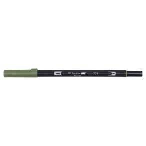 Marker Tombow ABT Dual Brush 228 grey green