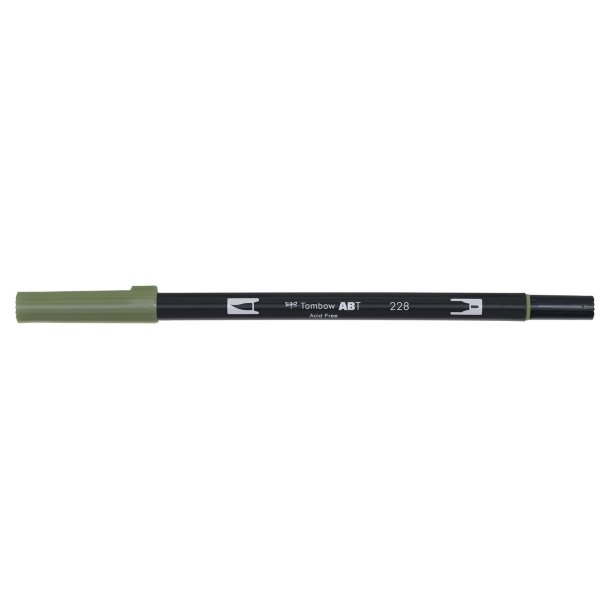 Marker Tombow ABT Dual Brush 228 grey green