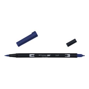 Marker Tombow ABT Dual Brush 569 jet blue
