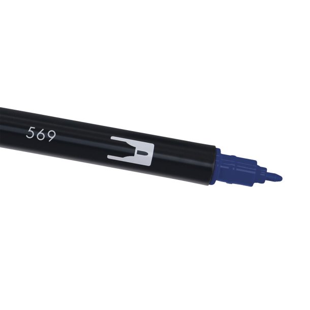 Marker Tombow ABT Dual Brush 569 jet blue