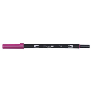 Marker Tombow ABT Dual Brush 725 rhodamine red