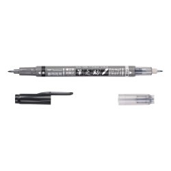 Marker Tombow Fudenosuke TWIN bl�d sort/gr�