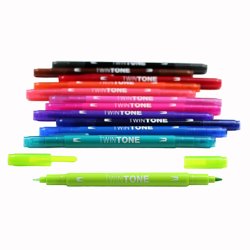 Marker Tombow TwinTone bright 0,3/0,8 (12)