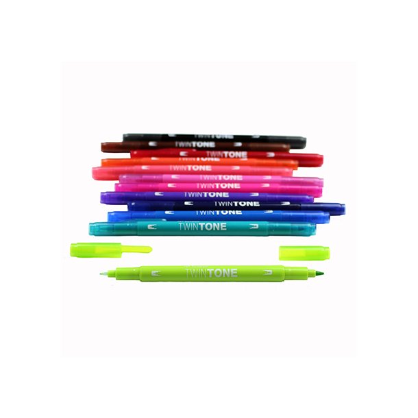 Marker Tombow TwinTone bright 0,3/0,8 (12)