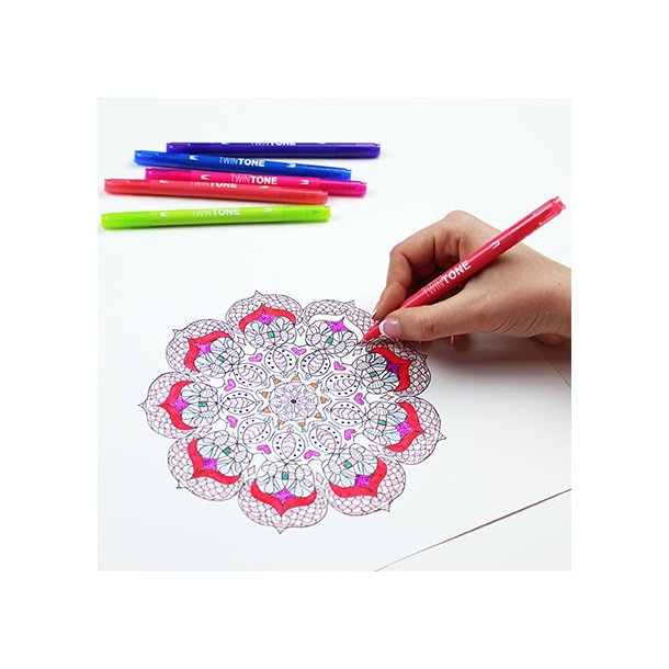 Marker Tombow TwinTone bright 0,3/0,8 (12)