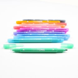 Marker Tombow TwinTone pastel 0,3/0,8 (12)