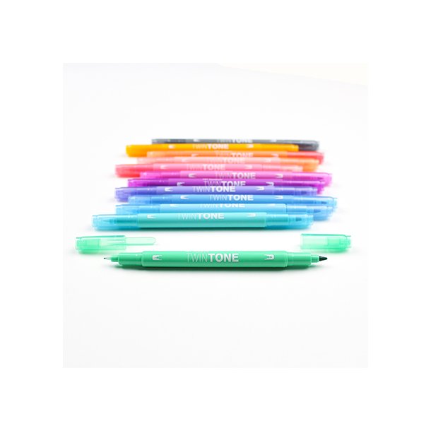 Marker Tombow TwinTone pastel 0,3/0,8 (12)