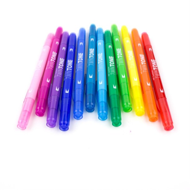 Marker Tombow TwinTone Rainbow 0,3/0,8 (12)