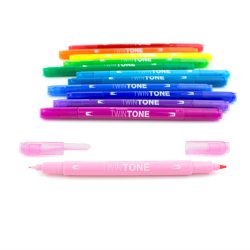 Marker Tombow TwinTone Rainbow 0,3/0,8 (12)