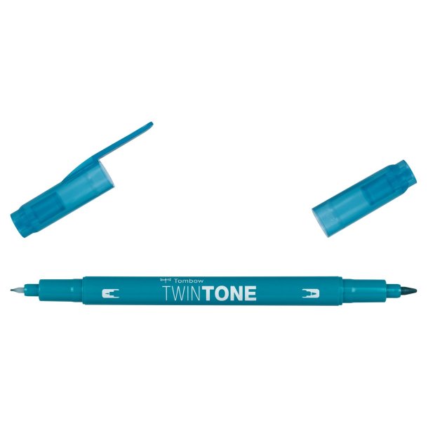 Marker Tombow TwinTone turquoise blue 0,3/0,8
