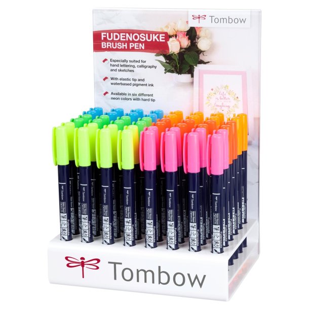 Marker Tombow Fudenosuke hrd display neon (48)