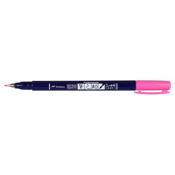 Marker Tombow Fudenosuke hrd neon pink