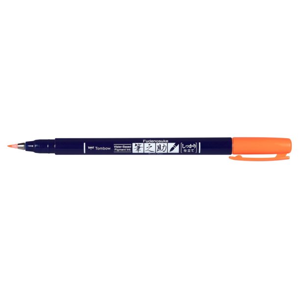 Marker Tombow Fudenosuke hrd neon orange