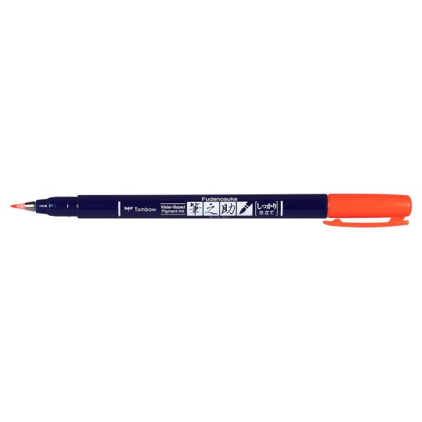 Marker Tombow Fudenosuke hrd neon rd