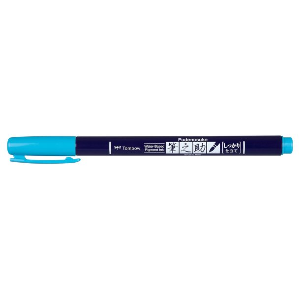Marker Tombow Fudenosuke h�rd neon bl�