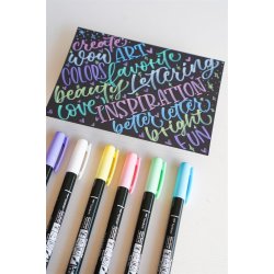 Marker Tombow Fudenosuke soft pastel pink