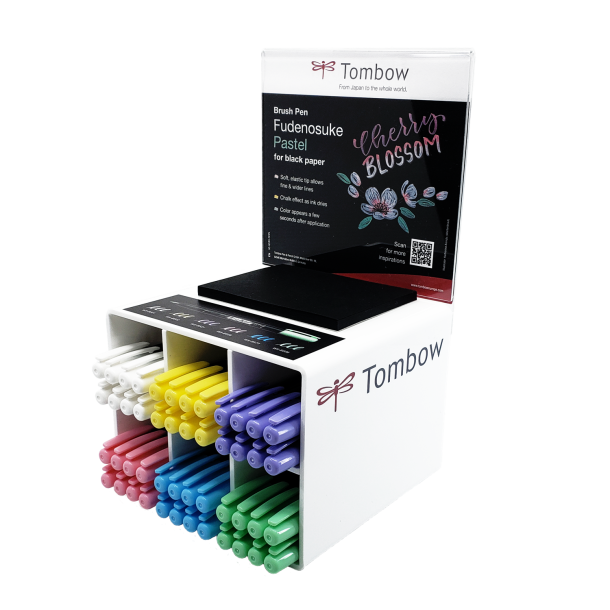 Marker Tombow Fudenosuke soft pastel display ass (48)
