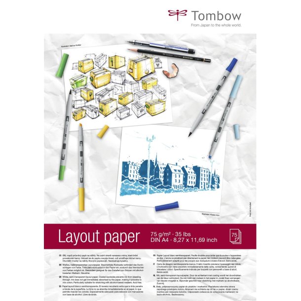Layout blok Tombow A4 75g 75ark