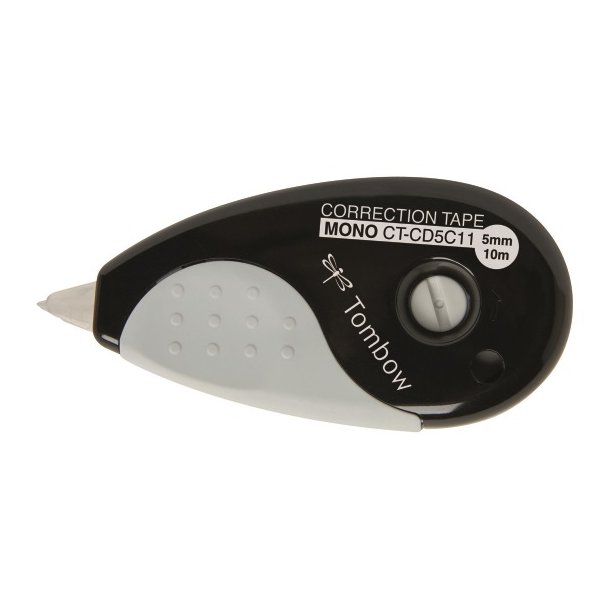 Rettetape Tombow MONO Grip 5mm x 10m sort