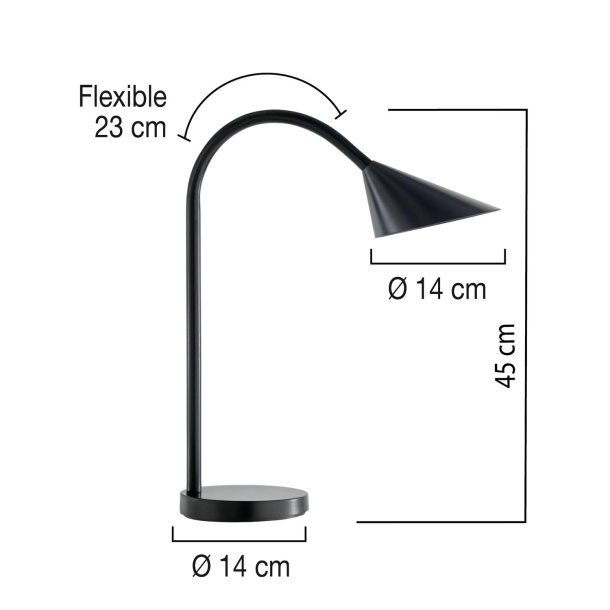Unilux Lamp Sol LED, Black EU